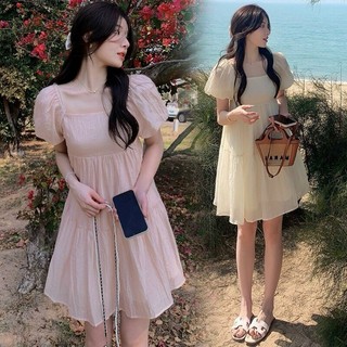 Váy tơ dáng babydoll ngắn D30
