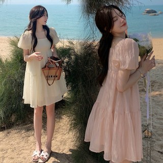 Váy tơ dáng babydoll ngắn D30