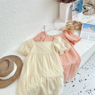 Váy tơ dáng babydoll ngắn D30