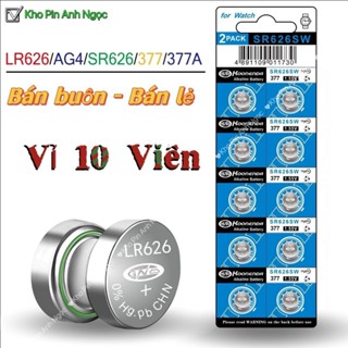 Pin AG4 / LR626 / SR626SW / 377A / 377 / L626F - Vỉ 10 viên