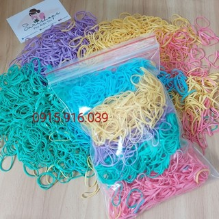 Thun cột tóc bản nhỏ thun tròn 500 gram