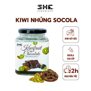 Kiwi sấy dẻo nhúng socola 120g SHE Chocolate