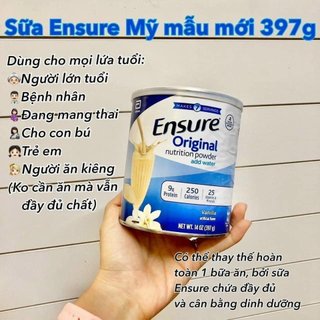 Sữa bột Ensure Powder 397g (14oz) - Abbott Hoa Kỳ