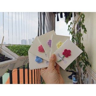 Thiệp hoa len Handmade - Thiệp phong cách vintage