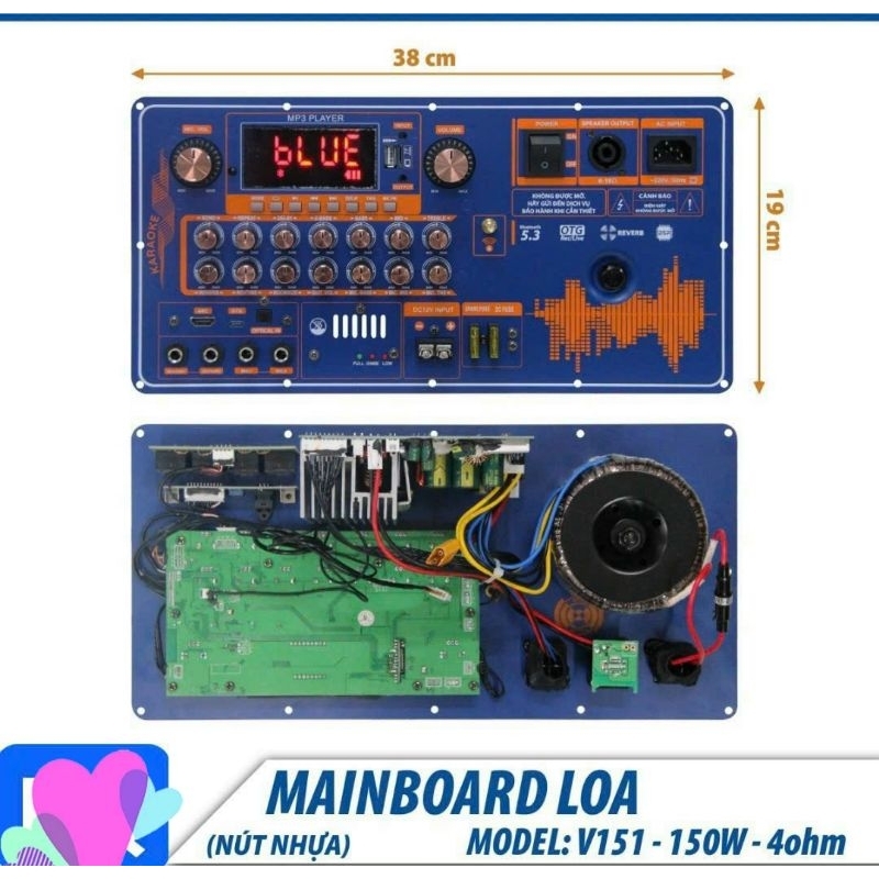 Mạch loa kéo Reverb DSP V15X