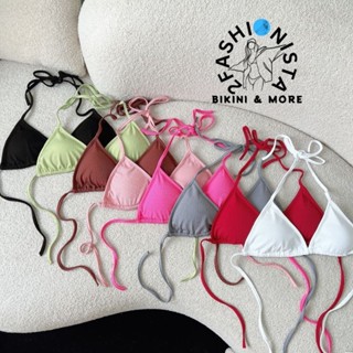 2FASHIONISTA ▪︎ (HCM Hỏa tốc) Áo Bikini 2 mảnh đi biển nhiều màu rực rỡ (có mút) - áo bikini dây buộc 2 | ShopBIKINI