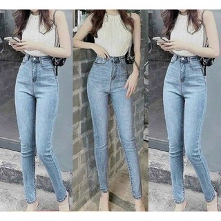8 mẫu Quần jean nữ lưng cao co giãn cao cấp bao đẹp làm từ chất liệu jean 2 da đẹp nhất năm 2022 ( ĐC ĐỔI TRẢ )