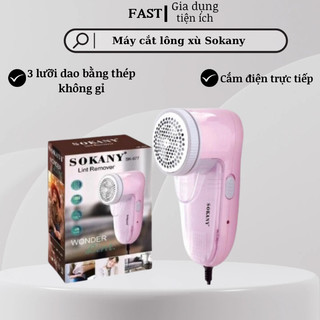 Máy cắt lông xù quần áo mini sokany siêu bén tặng kèm lưỡi dao