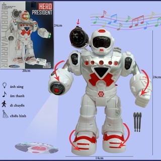 Đồ chơi siêu nhân robot Space Warrior có đèn nhạc tặng kèm pin - Diệp Linh