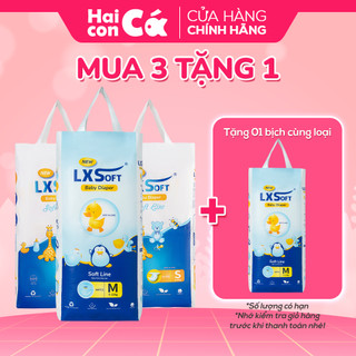  Tã dán/ Tã quần LXSoft Hàn Quốc - Siêu mỏng 2mm, Siêu thấm hút - Không hăm tã