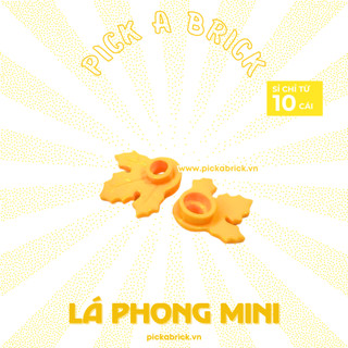 Lẻ lá phong maple leaf lá cây phong maple tree - đồ chơi lắp ráp xếp hình pab phụ kiện gạch moc hoa lá cỏ