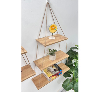 Kệ decor treo tường decor, trang trí nhà cửa sang xịn chính hãng Ưng decor(giá 1 miếng gỗ + tặng 2m dây/ miếng