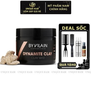 Sáp Vuốt Tóc Nam By Vilain Dynamite Clay 65gr - new 2024 - Chính Hãng Đan Mạch + Quà Tặng