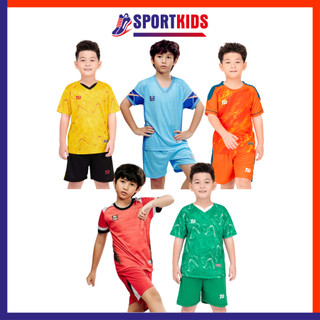Quần Áo Bóng Đá Trẻ Em, Đồ Đá Banh Trẻ Em Không Logo Bulbal Riki Từ 18kg - 40kg, Thấm Hút Mồ Hôi Thoáng Mát Cho Bé
