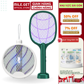 Vợt bắt muỗi điện quang thông minh, máy bắt muỗi tự động sạc pin ánh sáng xanh kiêm đèn ngủ 2 lớp chống giật an toàn