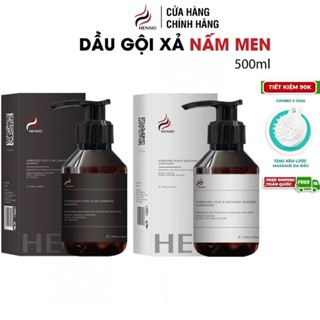 Dầu gội xả đầu HENSIO tinh chất nguyên liệu Nhật, dầu gội hỗ trợ nấm ngứa gàu từ nấm men giúp chóc chắc khỏe 100ml