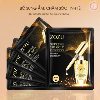 Mặt nạ dưỡng chất trắng da tinh chất vàng làm sáng da dịu nhẹ dưỡng ẩm và dưỡng trắng ZOZU 25g