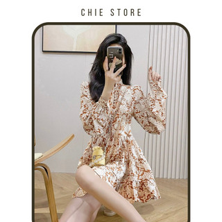 Đầm thiết kế Tomi dress váy họa tiết hoa CHIE