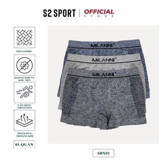 Quần boxer nam S2 SPORT sịp đùi nam chất mềm co giãn 4 chiều, quần lót nam ôm body thoáng khí kháng khuẩn - SBX01