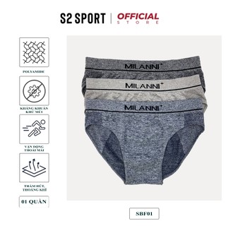 Quần lót nam S2 SPORT sịp tam giác cạp cao logo dệt liền co giãn 4 chiều ôm khít thoáng mát kháng khuẩn khử mùi - SBF01