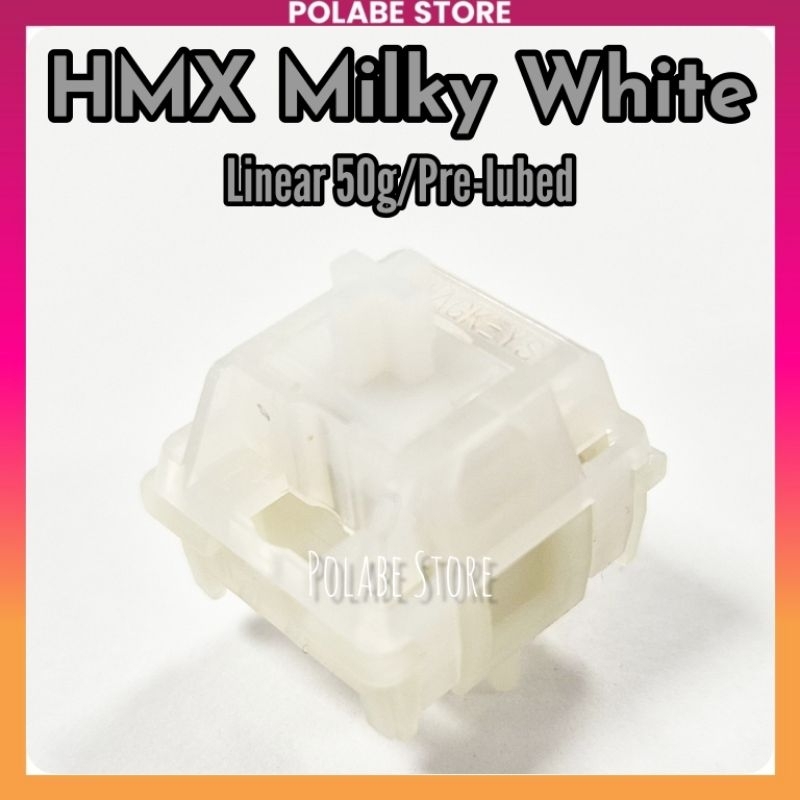 HMX Macchiato linear switch bàn phím cơ Swagkeys Milky White Polabe Store