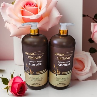 Gội xả dkuma organic keratin collagen protein 2000ml