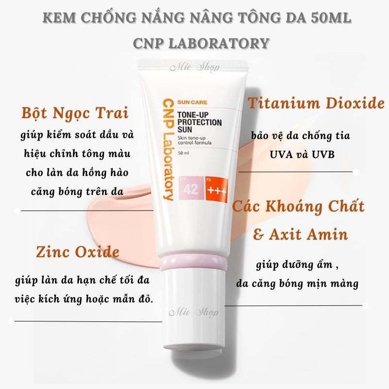 Kem chống nắng CNP nâng tông Laboratory tone up protection sun autcometic ak autvipprhan1 vv2