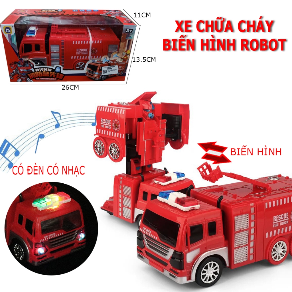 Mô hình xe ô tô biến hình robot