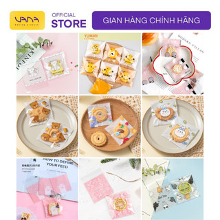 Túi dán mép đựng bánh quy, bánh kẹo, nougat 7x7cm nhiều mẫu tiện lợi