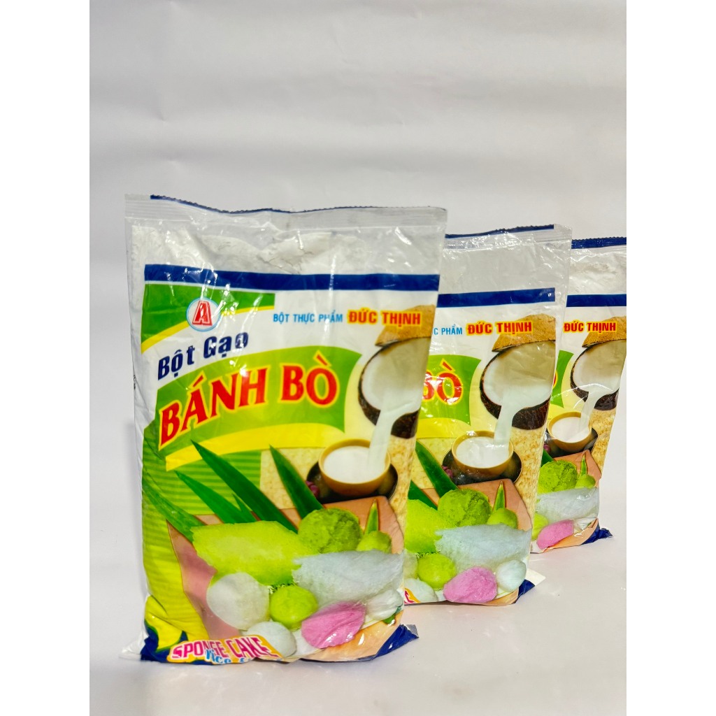 Bột Gạo Bánh Bò Đức Thịnh loại 1 kg, bột làm bánh dễ nhồi bột rễ tre nhiều thơm ngon, xốp dai