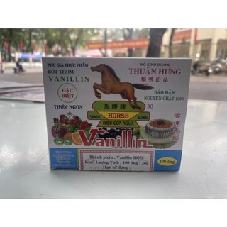 Vỉ 10 Ống bột thơm vani, bột thơm vani