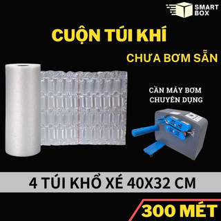 [Cuộn 300m] [Chuỗi 4] Cuộn túi khí chèn hàng chống sốc size 40x32cm [ĐỌC KỸ MÔ TẢ]