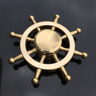 Con Quay HandSpinner Bánh Lái Kim Loại Màu vàng cao cấp (tặng hộp đựng)