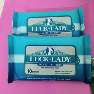 Khăn ướt Luck lady cao cấp 10 tờ