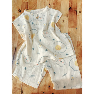 Bộ đồ xô muslin cho bé trai và bé gái