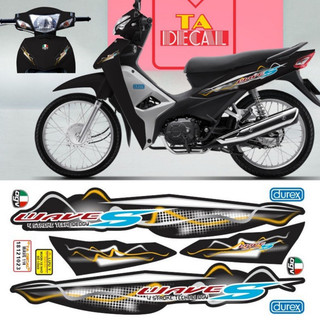 Tem xe WAVE 110 mẫu loang điện mới tem chống nước chống phai màu