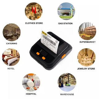 Máy in hóa đơn cầm tay, máy in mini không giây bluetooth cho bán hàng online k80