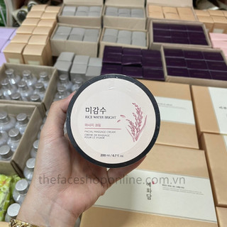Kem Massage Làm Sáng Da THEFACESHOP RICE WATER BRIGHT RICE MASSAGE CREAM
