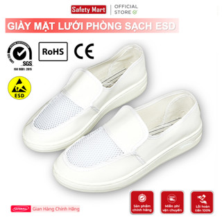 Giày vải phòng sạch mặt lưới chống tĩnh điện esd - giày bảo hộ phòng sạch siêu nhẹ chính hãng safemall