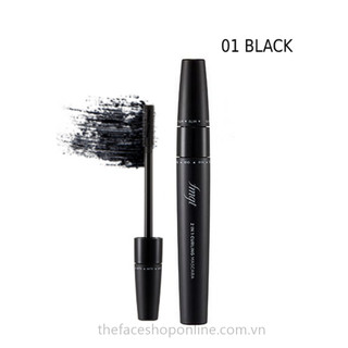 Mascara 2 đầu đa năng 2 IN 1 Curling Mascara fmgt The Face Shop (01 Black - Đen)