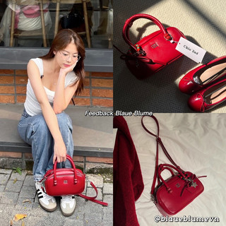 𝐁𝐥𝐚𝐮𝐞𝐁𝐥𝐮𝐦𝐞🦋 (Có kèm charm) Chio 2nd Red Cross Body Bag