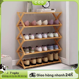 Woodland kệ đựng giày Kệ Giày Gỗ thoáng Kệ để giày dép nhiều tầng gấp gọn