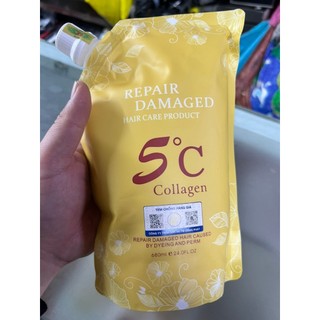 Kem phục hồi tóc hư tổn Collagen 5C 500ml