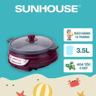 Lẩu điện SUNHOUSE SH535L - Bảo hành 12 tháng