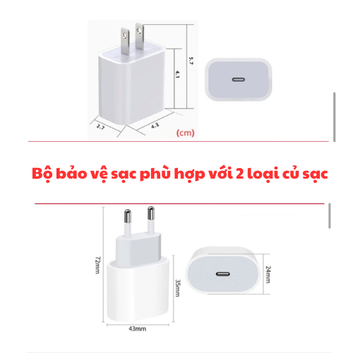 [Cún Trắng Dây Ngọc]  Bộ phụ kiện bảo vệ cáp và củ sạc PD18/20W bằng silicon hoạt hình chống đứt gãy | BigBuy360 - bigbuy360.vn