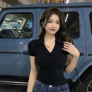 ÁO THUN CROPTOP CỔ BẺ