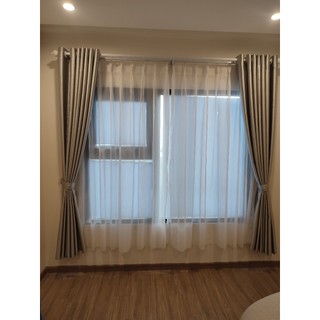 Rèm voan sọc đục lỗ kích thước lớn rộng 2m5 x cao 3m