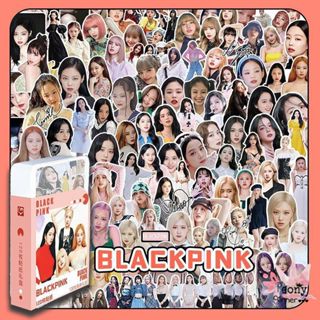[Có quà tặng kèm] Hộp 120 Hình Dán Nhiều Kích Thước Sticker BP Photo Ảnh Idol Lisa Jisoo Jennie Rosé
