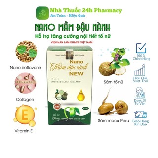 Viên uống nội tiết tố nữ Nano Mầm Đậu Nành, tăng kích thước vòng 1, cải thiện nội tiết tố nữ, giảm nám, tàn nhang