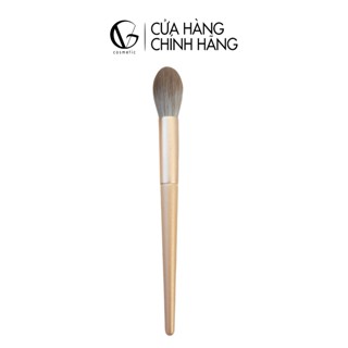 Cọ trang điểm má hồng GUVIET màu vàng đồng chất lông mềm mại bám phấn tốt